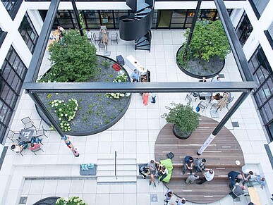 iteratec München Innenhof