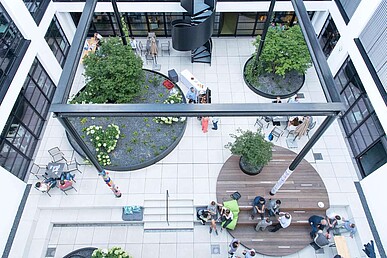 iteratec München Innenhof