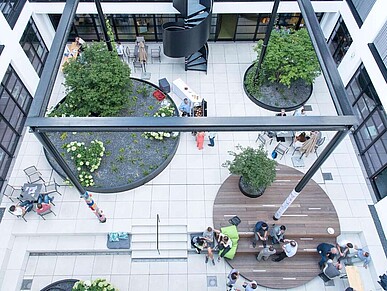iteratec München Innenhof
