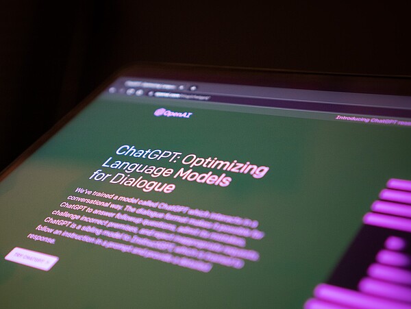 Chat GPT on a Computer Chat GPT on a Computer