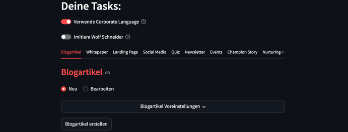 Interaktionsmöglichkeiten in SchrAIbi