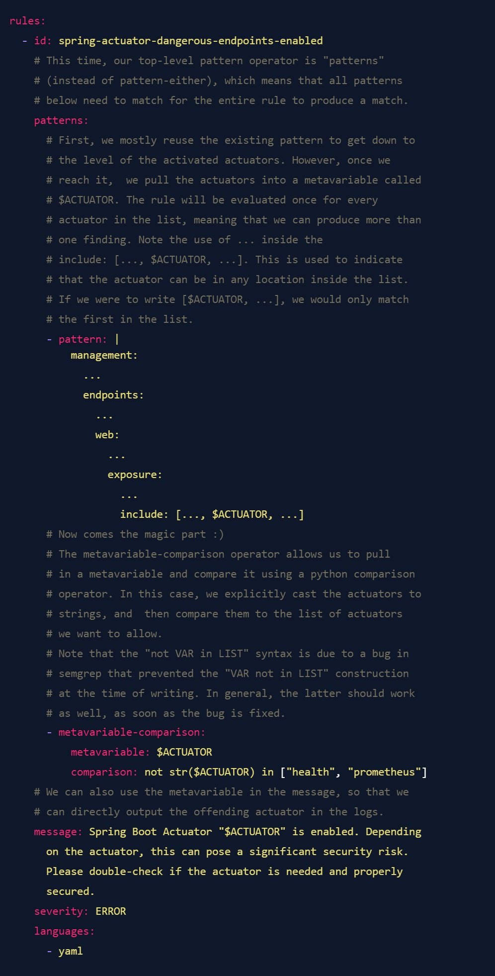 annotated rule