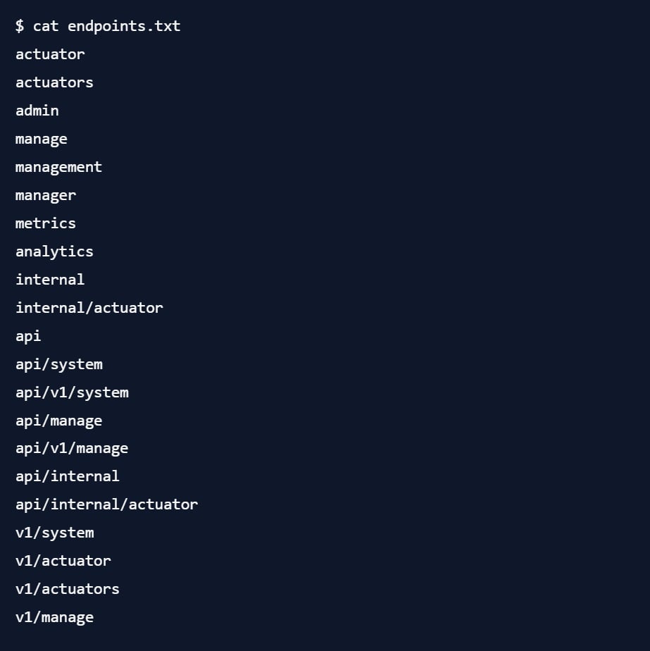 list of commonly used alternative actuator base URLs